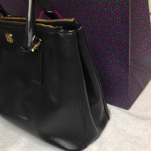 Tory Burch Robinson Mini Double Zip Tote - Picture 7 of 10
